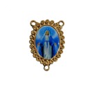 ET1622300 - Entremeio N. Sra. Das Graças Dourado Resinado 1un. - 3,5x2,4cm