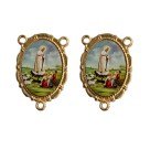 ET1953001 - Entremeio N. Sra. De Fátima Dourado Duplo Resinado 1un. - 3,2X2,2cm