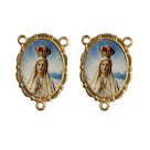 ET1953002 - Entremeio N. Sra. De Fátima Dourado Duplo Resinado 1un. - 3,2X2,2cm