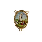 ET1953001 - Entremeio N. Sra. De Fátima Dourado Duplo Resinado 1un. - 3,2X2,2cm