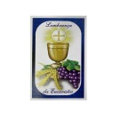 CT112029 - Cartão Lembrança da Eucaristia c/ Dezena – 9,5x6cm