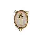 ET720703 - Entremeio N. Sra. De Fátima Baby Dourado Duplo Resinado 1un. - 3,2X2,2cm