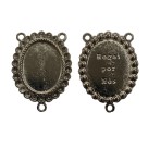 ET830009 - Entremeio Para Resinar Níquel - 4,9x3,6cm