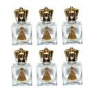 GF750200P6 - Garrafinha N. Sra. Aparecida c/ Pingente de Aluminio Dourado c/ 6un. - 5,5x3cm