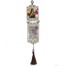 MO413708 - Móbile Santa Terezinha das Rosas MDF Resinado - 36x6,3cm