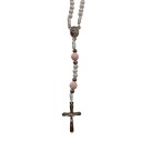 TE112061 - Terço Primeira Eucaristia Pérola Branca - 32cm