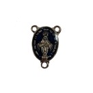 ET1620510P2 - Entremeio N. Sra. Das Graças Níquel Resinado Azul - 2,4X1,7cm