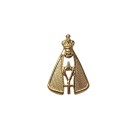 BO10008P6 - Botton N. Sra. Aparecida Dourado c/ 6un. - 2x1,3cm