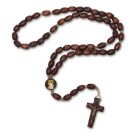 TE942420 - Terço Jesus Misericordioso Madeira - 45cm