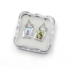 ES42005 - Escapulário N. Sra. Aparecida Aço Inox c/ strass - 61,8x1,4cm (R066)