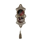 AO4102251 - Adorno São Miguel Arcanjo MDF Amadeirado Resinado - 32x10,2cm