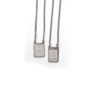 ES42025 - Escapulário N. Sra. Aparecida Aço Inox - 61,3x1,8cm (R215)