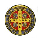 AD82470 - Adesivo Medalha de São Bento Resinado - 6,6x6,6cm