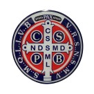 AD82490 - Adesivo Medalha de São Bento Resinado - 6,6x6,6cm