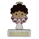 PE721889 - Pedestal Anjo da Guarda Rosa MDF - 15x10cm