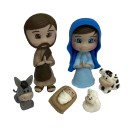 IM32022 - Sagrada Família (Presépio) de Biscuit c/ Oração