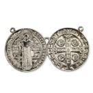 MD1420122 - Medalhão de Porta Dupla Níquel - 8x4,5cm