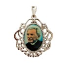 MD129462 - Medalha Padre Cícero Camafeu Níquel - 4,5x4cm