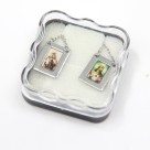 ES43007 - Escapulário N. Sra. Do Carmo Aço Inox - 61,7x1,3cm (R086)