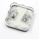 ES43008 - Escapulário N. Sra. Do Carmo Aço Inox - 61,7x1,3cm (R083)