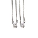 ES43014 - Escapulário N. Sra. Do Carmo Aço Inox - 61x0,5cm (R078)