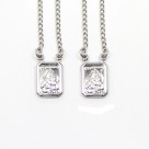 ES43015 - Escapulário N. Sra. Do Carmo Aço Inox - 61,3x0,8cm (R242)