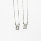 ES43019 - Escapulário N. Sra. Do Carmo Aço Inox - 61,5x1cm (R174)