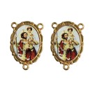 ET1953505 - Entremeio São Cristóvão Duplo Resinado 1un. - 3,2X2,2cm
