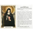 OG140110P100 - Oração Santa Gertrudes c/ 100un. - 9,5x6,5cm