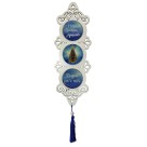 AO4102552 - Adorno N. Sra. Aparecida  MDF Branco Resinado - 40x10,5cm