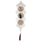 AO4102561 - Adorno Maria Passa na Frente MDF Branco  Resinado - 40x10,5cm