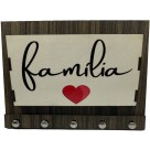 PC1981291 - Porta Chaves Família - 19,5x14,5cm