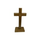 CSC760115 - Cruz de Mesa Madeira - 13,5x6,5cm