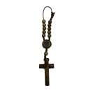 DZ610094 - Dezena São Padre Pio de Pietrelcina c/ Fecho (Proteção para Carro) - 22x3,5cm