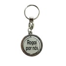CH1090101 - Chaveiro N. Sra. Das Graças Duplo Resinado - 8,5x3,5cm