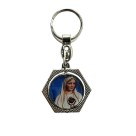 CH1090202 - Chaveiro N. Sra. de Fátima Duplo Resinado - 8,5x3,8cm