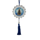 AO4101501 - Adorno N. Sra. Aparecida MDF Branco Resinado - 22x9,7cm