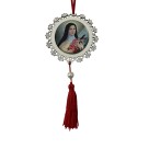 AO4101521 - Adorno Santa Terezinha das Rosas MDF Branco Resinado - 22x9,7cm