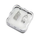 ES44040 - Escapulário São Jorge Aço Inox Laser - 61,5x1cm (R184)