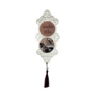 AO4102007 - Adorno Santa Rita de Cássia MDF Branco Resinado - 32x10,2cm