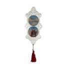 AO4102102 - Adorno Santo Expedito MDF Branco Resinado - 32x10,2cm