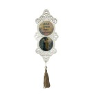 AO4102150 - Adorno Jesus Cristo Bate à Porta MDF Branco Resinado - 32x10,2cm