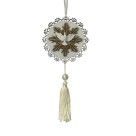 AO4101021 - Adorno Dívino Espírito Santo MDF Branco - 22x9,7cm