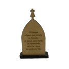 CP81755 - Capela Jesus Misericordioso MDF Tabaco (P) - 10,5x6,5cm