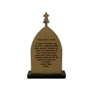 CP81790 - Capela Sagrada Família MDF Tabaco (P) - 10,5x6,5cm
