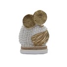IM53020 - Imagem Sagrada Família Dourada c/ Pérola e Strass - 13x9cm
