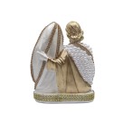 IM53040 - Imagem Sagrada Família Dourada c/ Pérola e Strass - 18,5x14cm