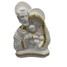 IM53070 - Imagem Sagrada Família c/ Pérola e Strass Dourado - 30x23cm