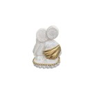 IM53000 - Imagem Sagrada Família c/ Pérola e Strass Dourado - 7,5x6cm