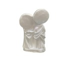 IM53002 - Imagem Sagrada Branca Perolada - 16x7,5cm